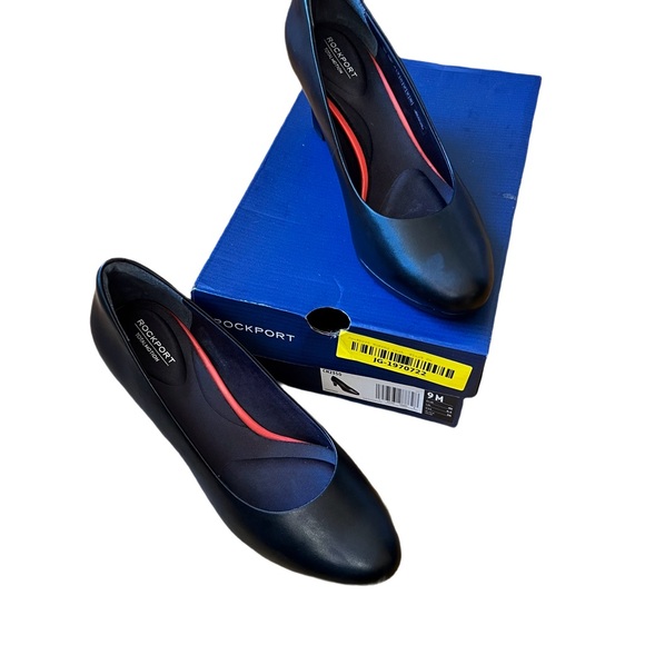 NEW!ROCKPORT Women’s Total Motion Leah classic Pump Shoe Low Platform Black Sz9 - Picture 4 of 8